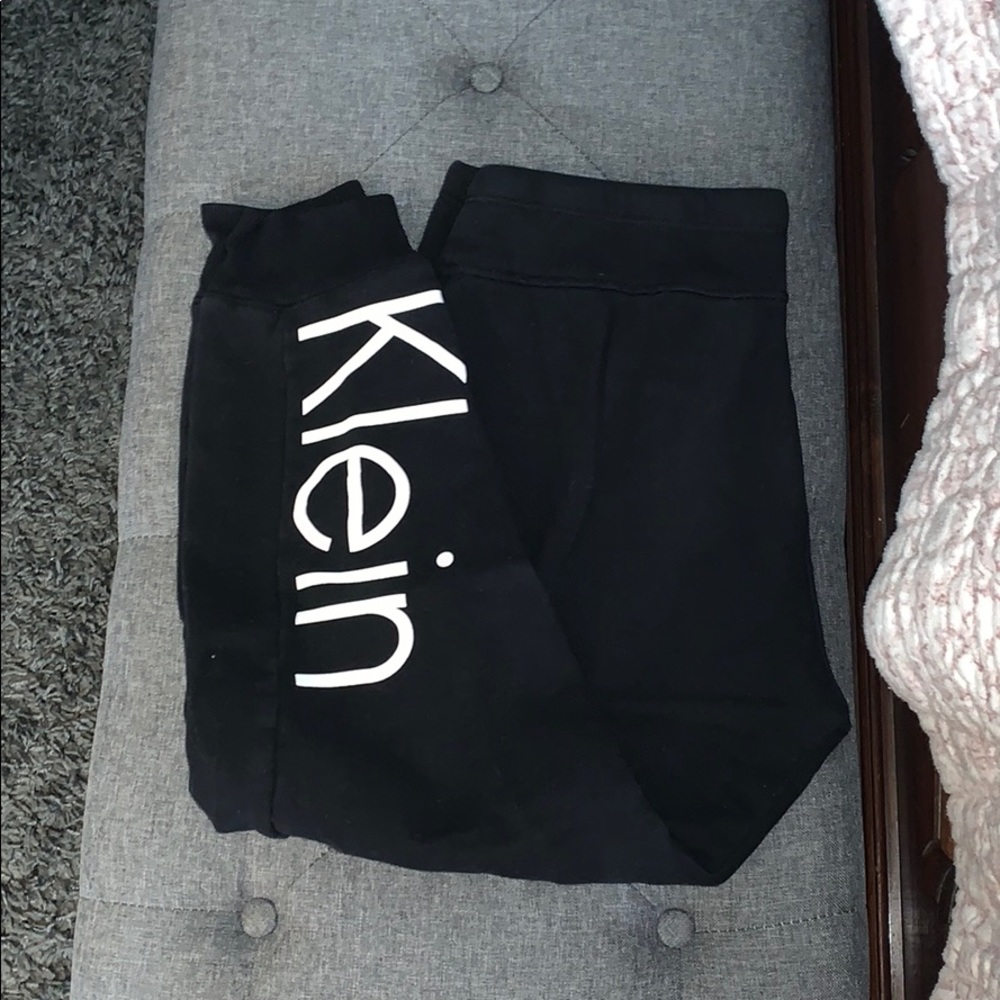 Black Calvin Klein sweatpants